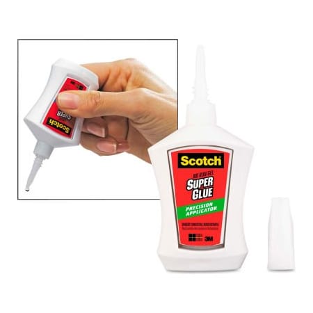 Scotch® Super Glue Gel, Precision Applicator, 0.14 Oz